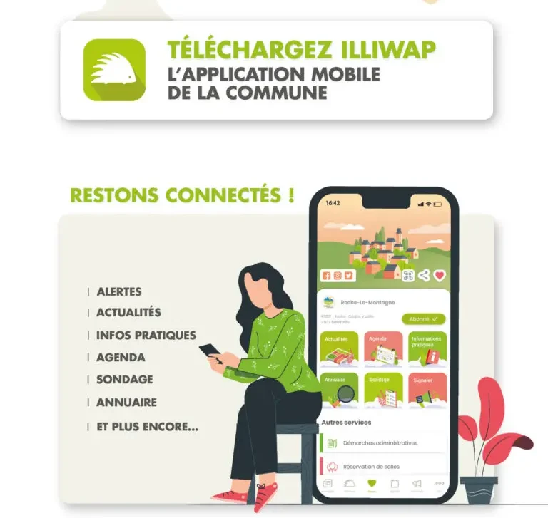 Rejoindre la page d'explication pour télécharger l'application illiwap
