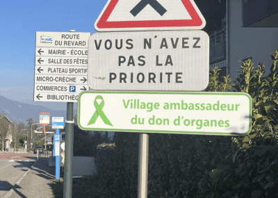Panneau dons d'organes