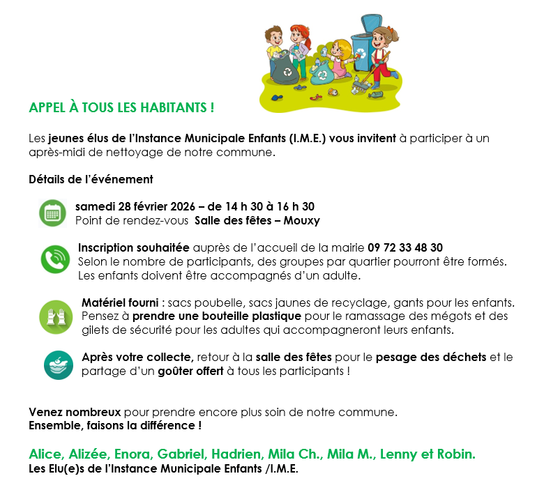 ramass LE COMITÉ DES FÊTES DE MOUXY PRÉSENTE REPAS DANSANT Spécial PORTUGAL SAMEDI 21 FÉVRIER À 20H00 SALLE DES FÊTES À MOUXY MENU - • Apéritif (Kir Portugais) • Feijoada • Pasteis de nata • Café RÉSERVATION OBLIGATOIRE À LA MAIRIE DE MOUXY A partir du 19 janvier jusqu'au 10 février Places limitées Animation festive et dansante avec DJ Pour informations : cdfmouxy@gmail.com